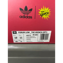 Load image into Gallery viewer, ADIDAS X DR.SEUSS FORUM LOW THE GRINCH SZ 10 BRAND NEW
