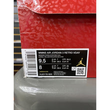 Load image into Gallery viewer, AIR JORDAN 3 VALENTINES DAY TREAT YOURSELF (WMNS) SZ 9.5W/8M