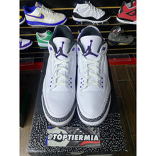 Load image into Gallery viewer, AIR JORDAN 3 DARK IRIS SZ 13 BRAND NEW