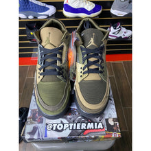 Load image into Gallery viewer, air jordan 3 patchwork camo sz 9.5