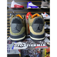 Load image into Gallery viewer, air jordan 3 patchwork camo sz 9.5
