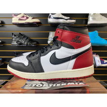 Load image into Gallery viewer, AIR JORDAN 1 BLACK TOE REIMAGINED SZ 9.5