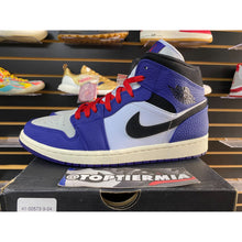Load image into Gallery viewer, AIR JORDAN 1 MID SE DEEP ROYAL BLACK SZ 11