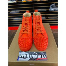 Load image into Gallery viewer, CHRISTIAN LOUBOUTIN ORANGE SUEDE sz 40.5