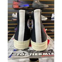 Load image into Gallery viewer, CONVERSE CHUCK TAYLOR ALLSTAR 70 HI COMME DE GARCONS PLAY BLACK SZ 8