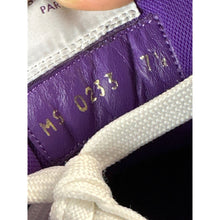 Load image into Gallery viewer, LOUIS VUITTON LV TRAINER MONOGRAM STRAP WHITE PURPLE SZ 8.5