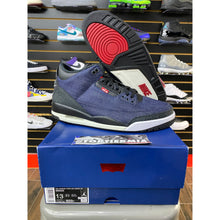 Load image into Gallery viewer, AIR JORDAN 3 X LEVIS INDIGO SZ 13 BRAND NEW