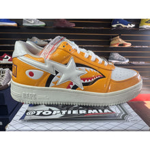 Load image into Gallery viewer, BAPESTA M1 LOW SHARK FACE ORANGE SZ 9.5