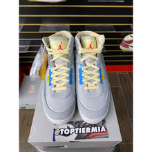 Load image into Gallery viewer, AIR JORDAN 2 HIGH UNION GREY FOG SZ 10.5 BRAND NEW