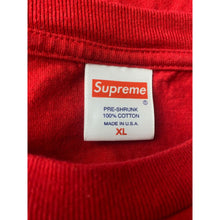 Load image into Gallery viewer, SUPREME BLING TEE RED SZ XL OPENED