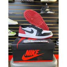Load image into Gallery viewer, AIR JORDAN 1 LOW BLACK TOE SZ 7.5 BRAND NEW