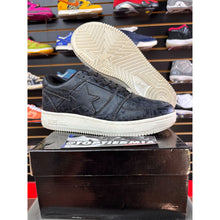 Load image into Gallery viewer, bape bapesta low black snakeskin 2020 sz 9.5