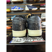 Load image into Gallery viewer, bape bapesta low black snakeskin 2020 sz 9.5