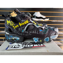 Load image into Gallery viewer, REEBOK INSTAPUMP FURY VETEMENTS BLACK SCRIBBLE SZ 7.5