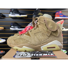 Load image into Gallery viewer, AIR JORDAN 6 TRAVIS SCOTT BRITISH KHAKI SZ 9