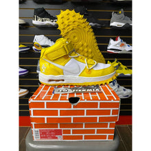 Load image into Gallery viewer, nike air force 1 mid off white varsity maize sz 9