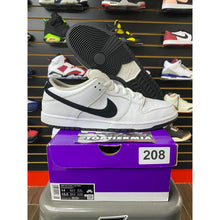 Load image into Gallery viewer, NIKE SB DUNK LOW WHITE BLACK SZ 14