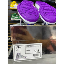 Load image into Gallery viewer, AIR KIY METALLIC SILVER PURPLE sz 9.5 BRAND NEW