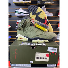 Load image into Gallery viewer, AIR JORDAN 6 X TRAVIS SCOTT OLIVE SZ 12