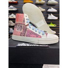 Load image into Gallery viewer, AMIRI SUNSET BANDANA RECONSTRUCTED SALMON SZ 10