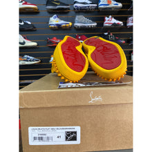 Load image into Gallery viewer, CHRISTIAN LOUBOUTIN YELLOW SUEDE SPIKES sz 41
