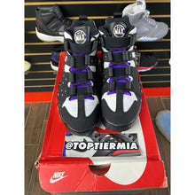 Load image into Gallery viewer, NIKE AIR MAX CB 94 BLACK WHITE PURPLE SZ 6Y