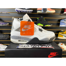 Load image into Gallery viewer, AIR JORDAN 4 WHITE CEMENT SZ 6.5Y