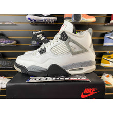 Load image into Gallery viewer, AIR JORDAN 4 WHITE CEMENT SZ 6.5Y