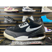 Load image into Gallery viewer, AIR JORDAN 3 TINKER HATFIELD BLACK CEMENT GOLD SZ 8