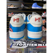 Load image into Gallery viewer, A BATHING APE BAPESTA X MARVEL COMICS CAPTAIN AMERICA SZ 8.5