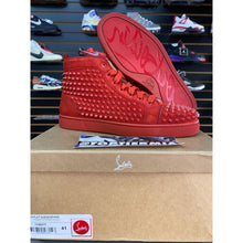 Load image into Gallery viewer, CHRISTIAN LOUBOUTIN RED SUEDE SPIKES sz 41 / 8