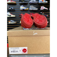 Load image into Gallery viewer, CHRISTIAN LOUBOUTIN RED SUEDE SPIKES sz 41 / 8