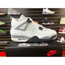 Load image into Gallery viewer, AIR JORDAN 4 WHITE CEMENT SZ 10.5 BRAND NEW
