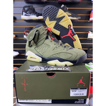 Load image into Gallery viewer, AIR JORDAN 6 TRAVIS SCOTT OLIVE SZ 9.5
