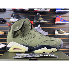 Load image into Gallery viewer, AIR JORDAN 6 TRAVIS SCOTT OLIVE SZ 9.5