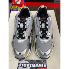 Load image into Gallery viewer, BALENCIAGA TRIPLE S SILVER SZ 8