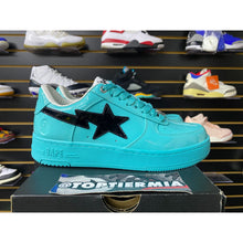 Load image into Gallery viewer, A BATHING APE BAPESTA #1 TURQUOISE BLUE BLACK SZ 8.5 BRAND NEW
