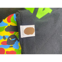Load image into Gallery viewer, BAPE X J BALVIN CAMO COLLEGE LOGO TEE BLACK SZ XL
