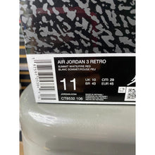 Load image into Gallery viewer, AIR JORDAN 3 CEMENT GREY SZ 11 BRAND NEW