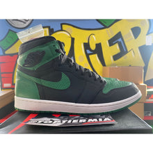 Load image into Gallery viewer, air jordan 1 high og pine green black 2020 sz 11.5
