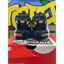 Load image into Gallery viewer, nike airmax plus black university gold spruce 2021 sz 10.5
