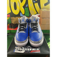 Load image into Gallery viewer, air jordan 3 varsity royal cement 2020 sz 10.5 BRAND NEW
