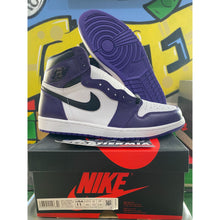 Load image into Gallery viewer, air jordan 1 high og court purple white 2020 sz 11 BRAND NEW
