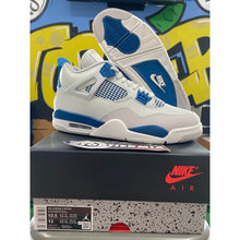 Load image into Gallery viewer, air jordan 4 military blue 2024 sz 10.5 BRAND NEW
