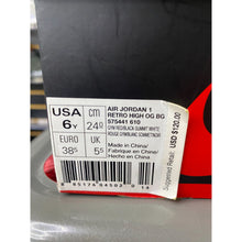 Load image into Gallery viewer, AIR JORDAN 1 HIGH BRED TOE (GS) SZ 6 2018

