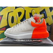 Load image into Gallery viewer, alexander mcqueen oversized sneaker white orange sz 41eu/8us
