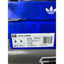 Load image into Gallery viewer, ADIDAS SUPERSTAR VINTAGE BAPE BLUE WHITE SZ 8

