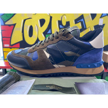 Load image into Gallery viewer, valentino rockrunner blue camo sz 41 eu/8 us BRAND NEW
