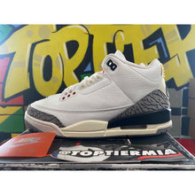 Load image into Gallery viewer, air jordan 3 white cement reimagined 2023 sz 7.5

