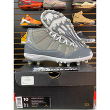 Load image into Gallery viewer, air jordan 11 cleat cool grey 2018 sz 10 BRAND NEW
